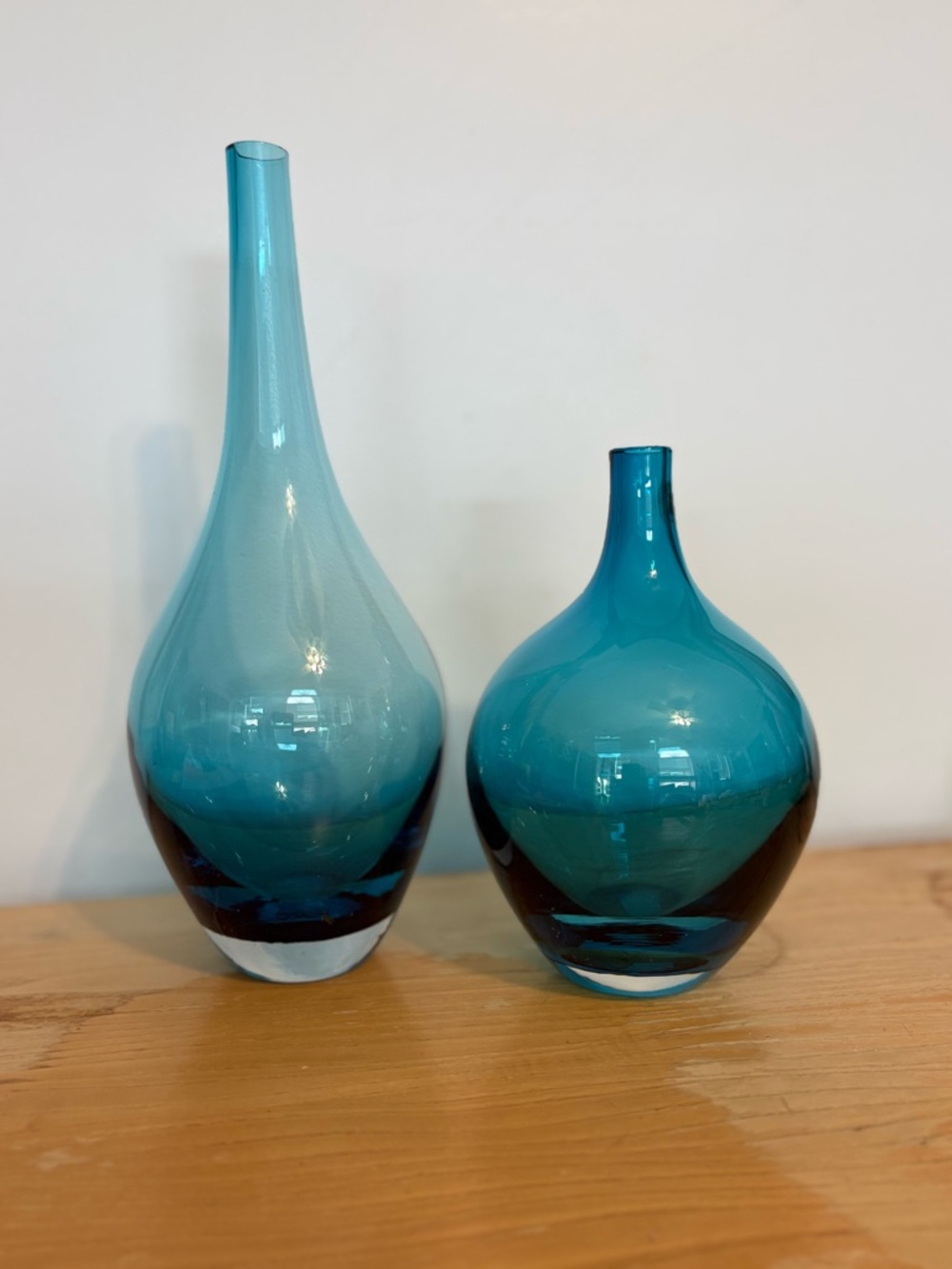 Retired Salong IKEA blown Glass Decorative Vases by Johanna Jelinek